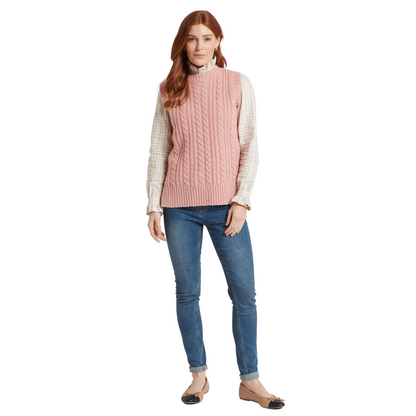 Evie Sleeveless Jumper Dusky Pink