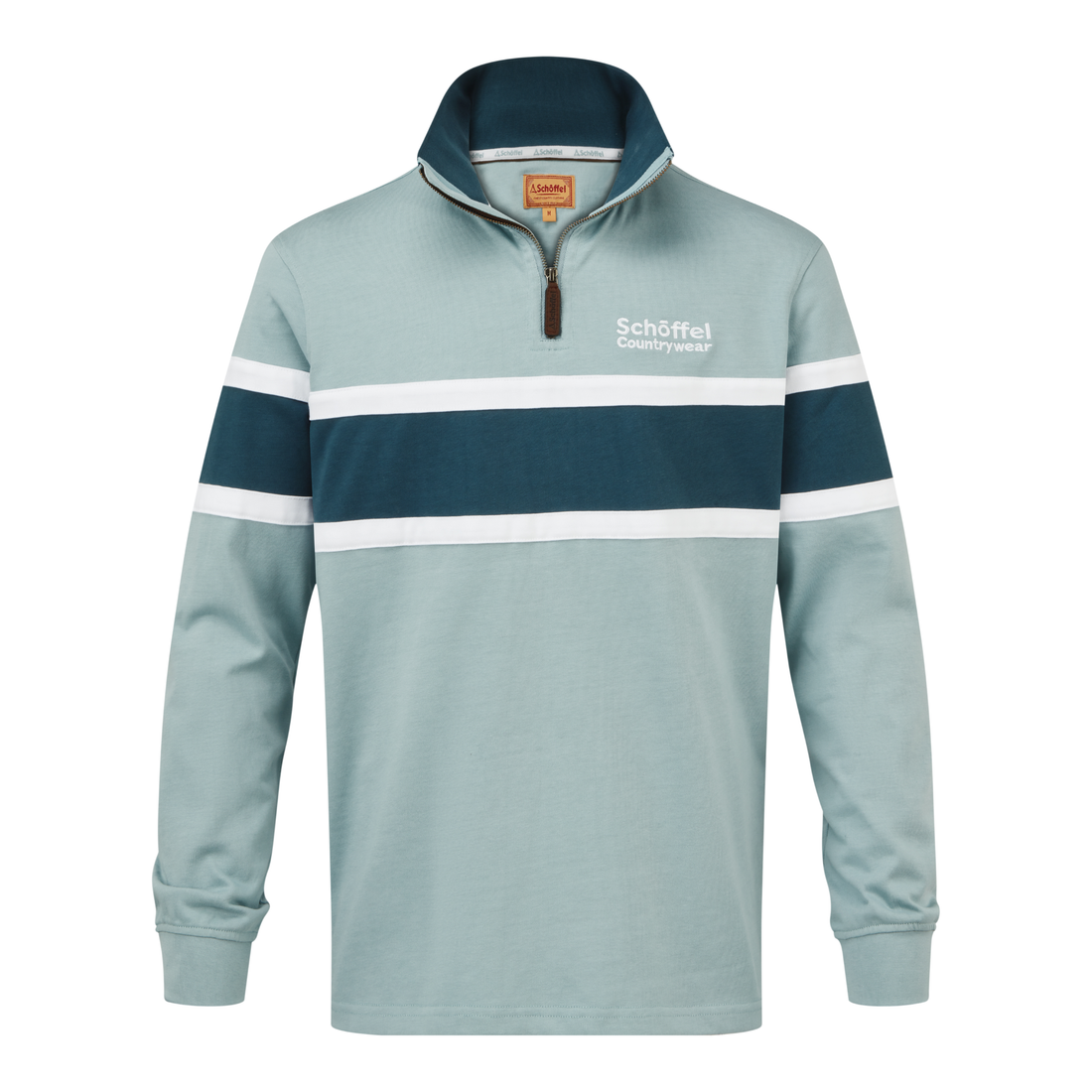 Exmouth Heritage 1/4 Zip Powder Blue