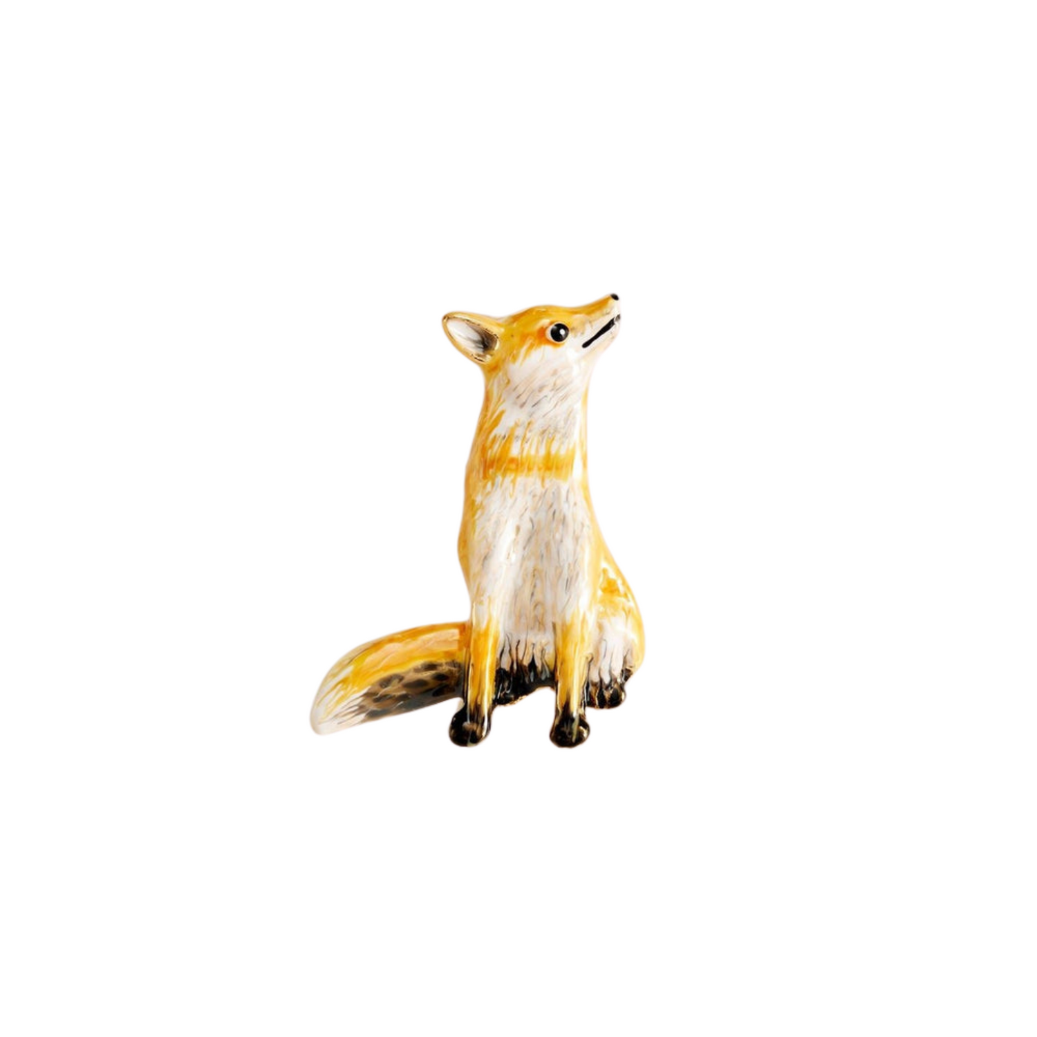 Enamel Brooch Fox