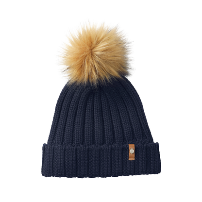 Signature Knitted Bobble Hat Navy