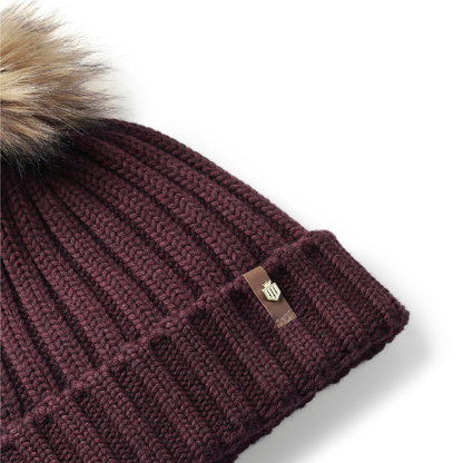 Signature Knitted Bobble Hat Port