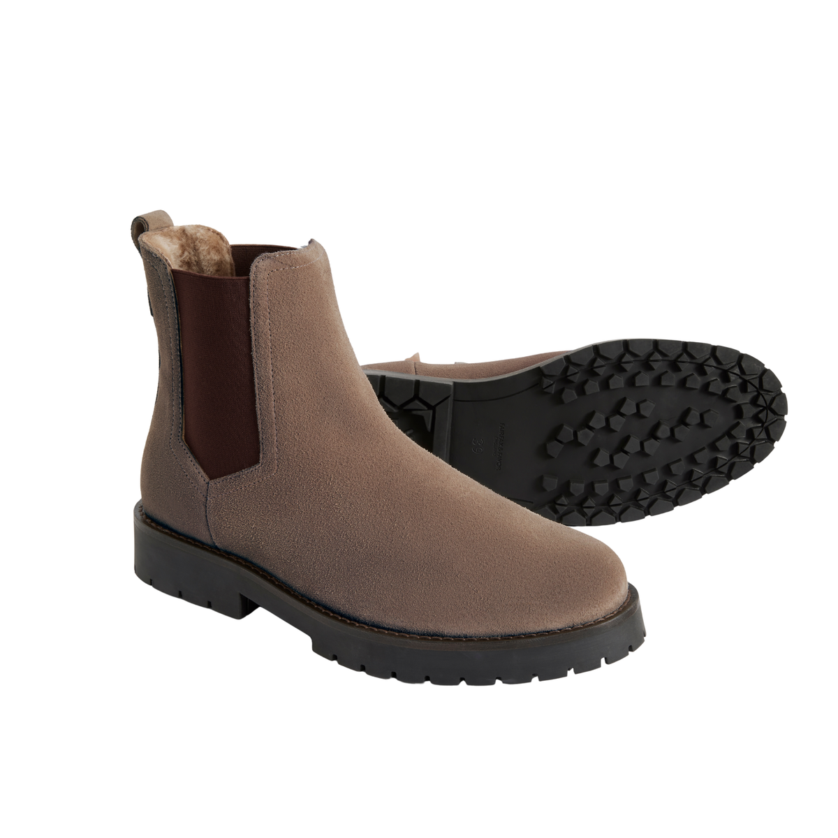 Boudica Deep Taupe Suede