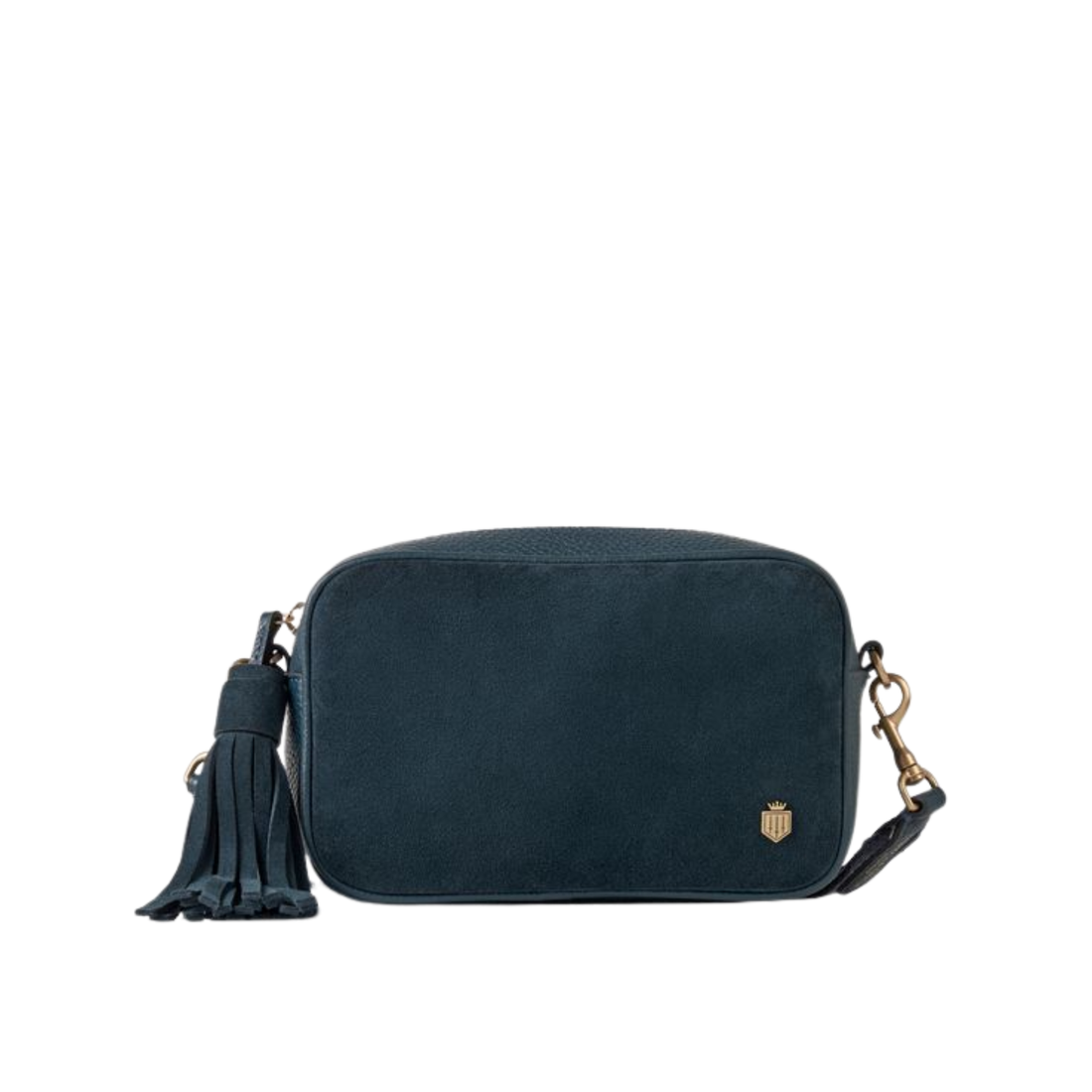 Farnham Cross Body Bag Teal Suede