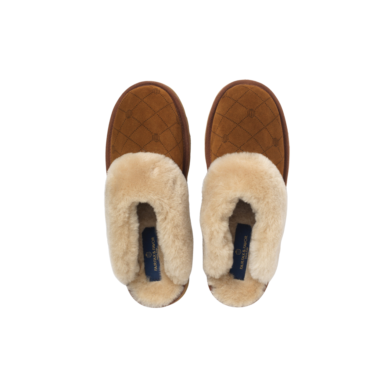 Glencoe Mule Slipper Printed Tan Suede