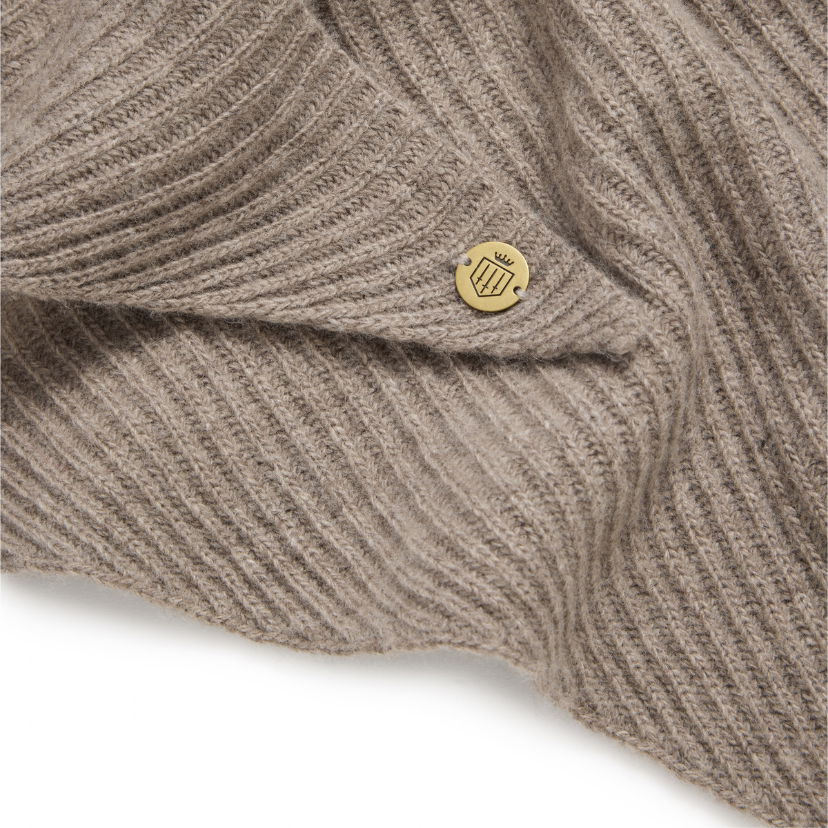 The Heidi Knitted Scarf Mushroom