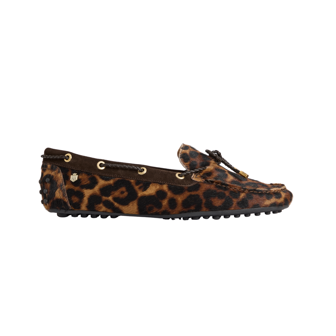 Henley Driving Shoe Leopard Haircalf
