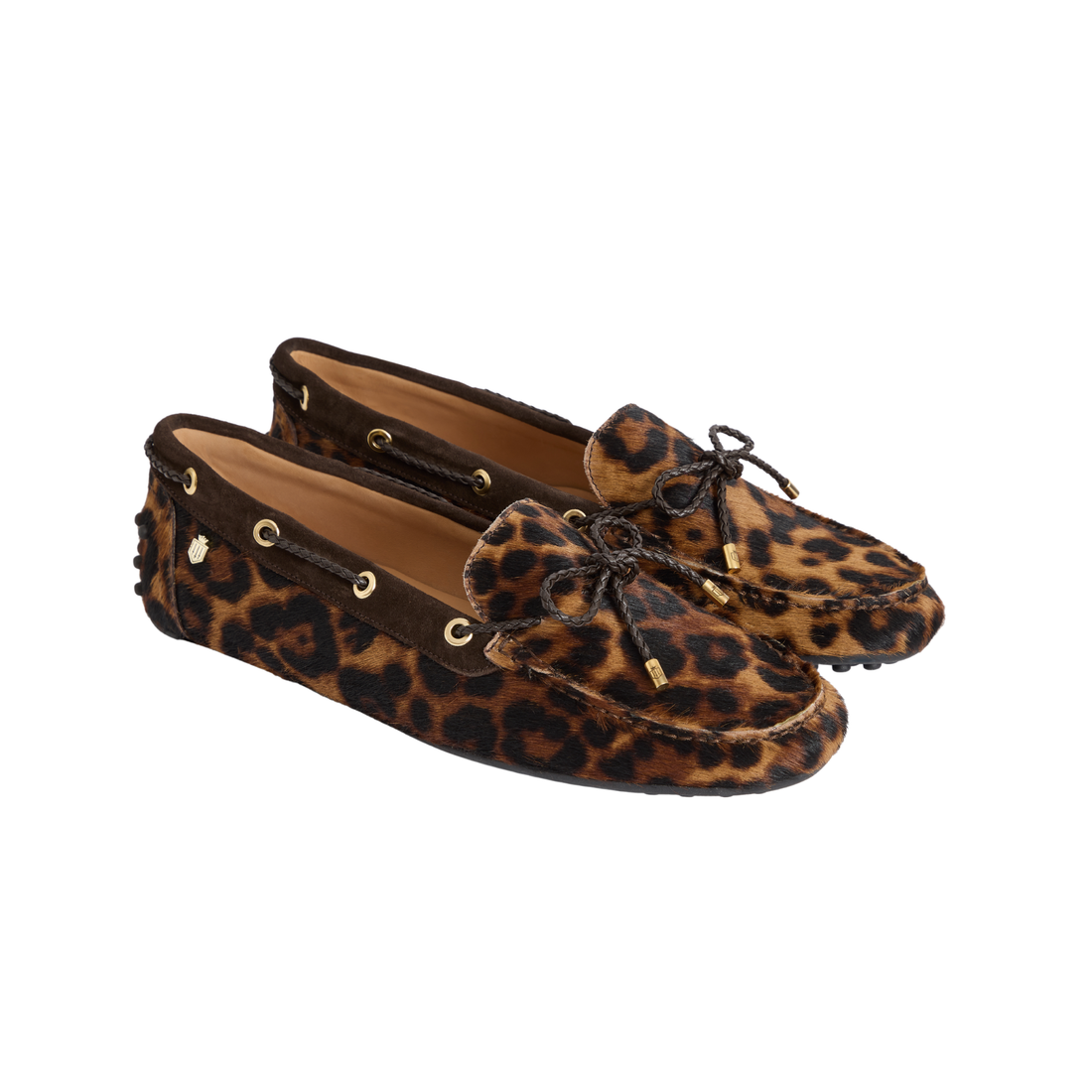 Henley Driving Shoe Leopard Haircalf