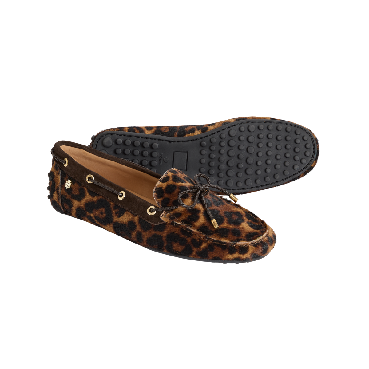 Henley Driving Shoe Leopard Haircalf