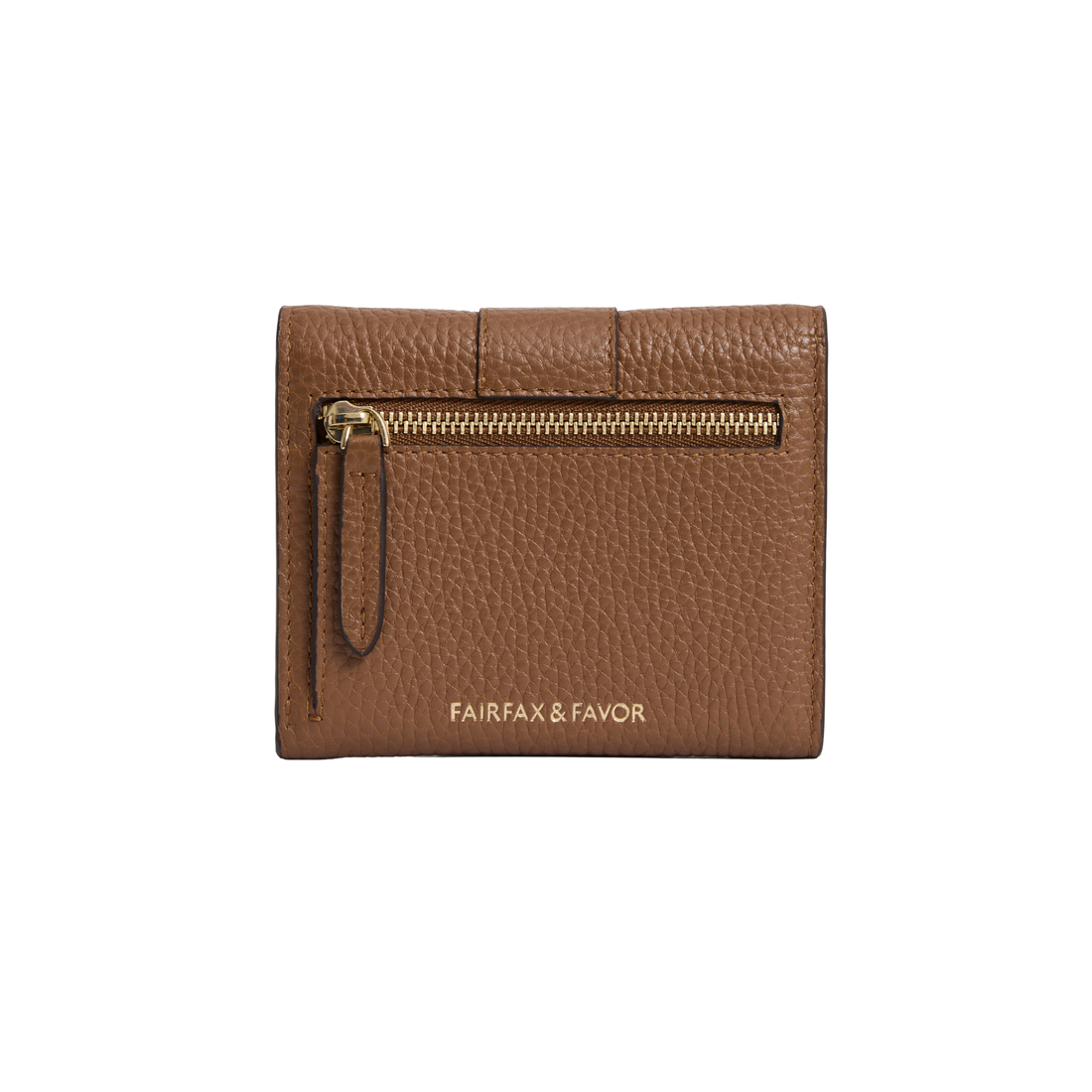 Langford Button Purse Tan Leather