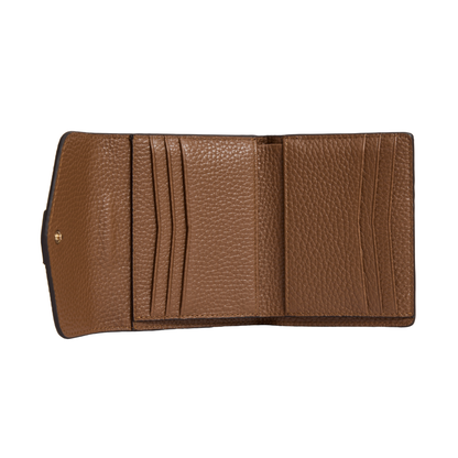 Langford Button Purse Tan Leather