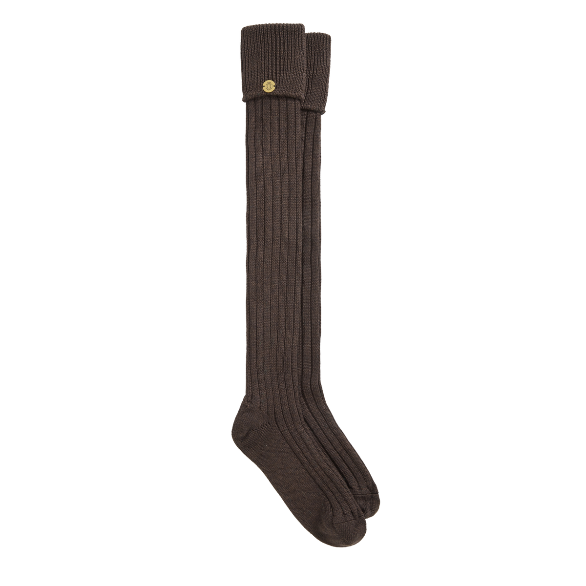 Ladies Merino Knee High Socks Chocolate