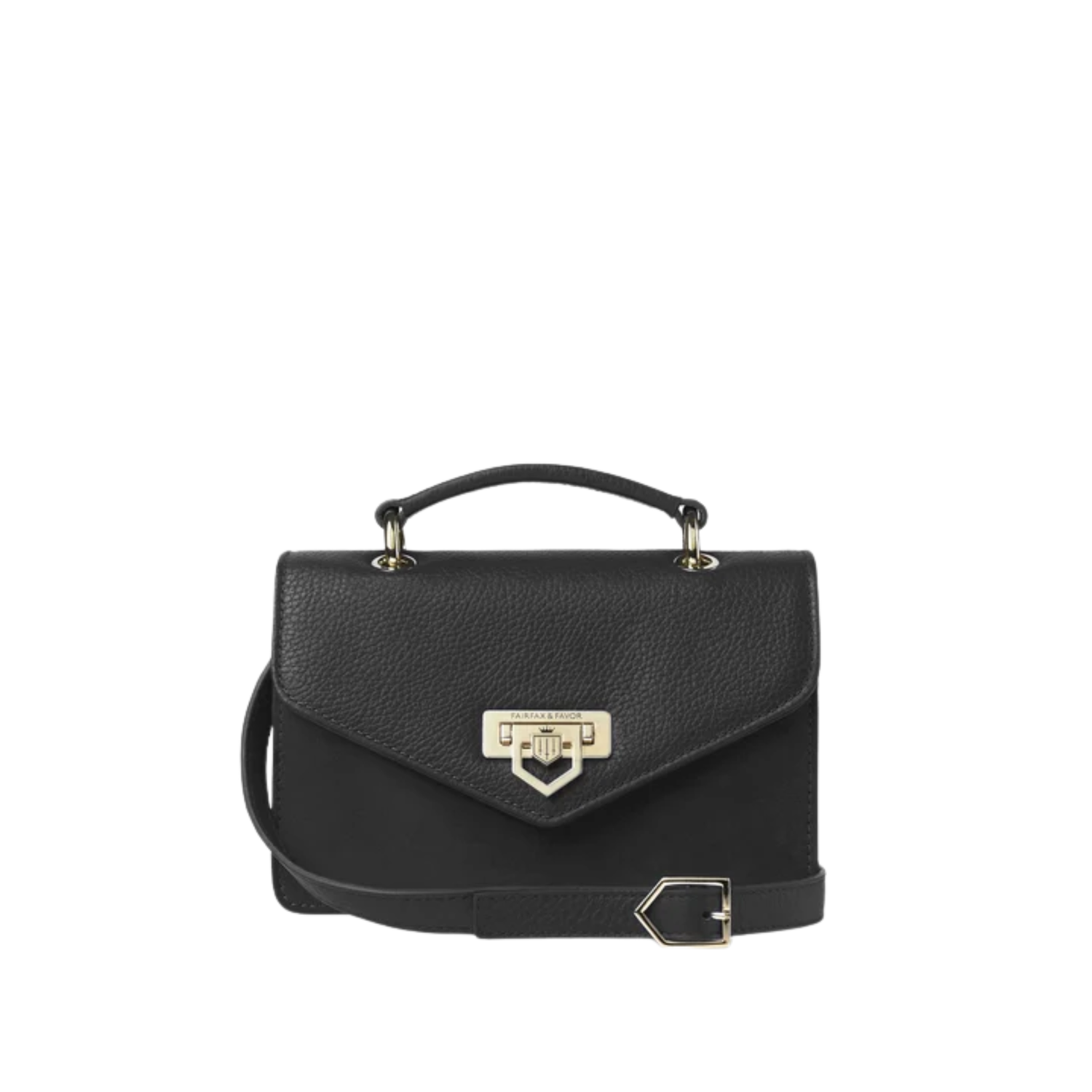 Loxley Mini Cross Body Bag Black Suede