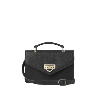 Loxley Mini Cross Body Bag Black Suede