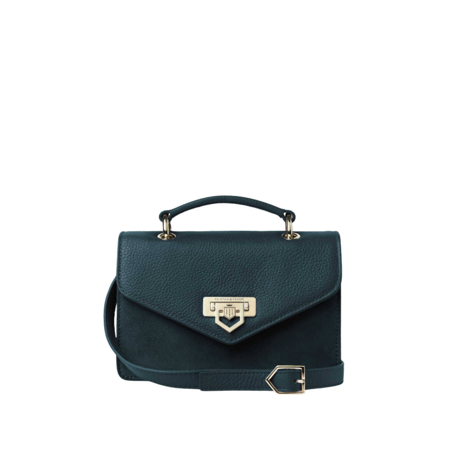 Loxley Mini Cross Body Bag Teal Suede