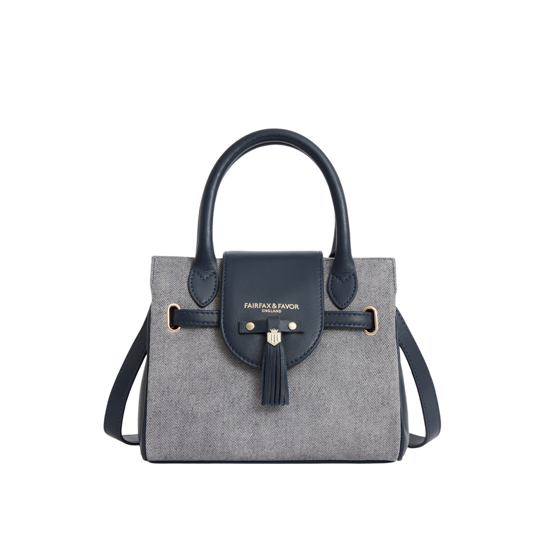 Mini Windsor Handbag Denim Suede