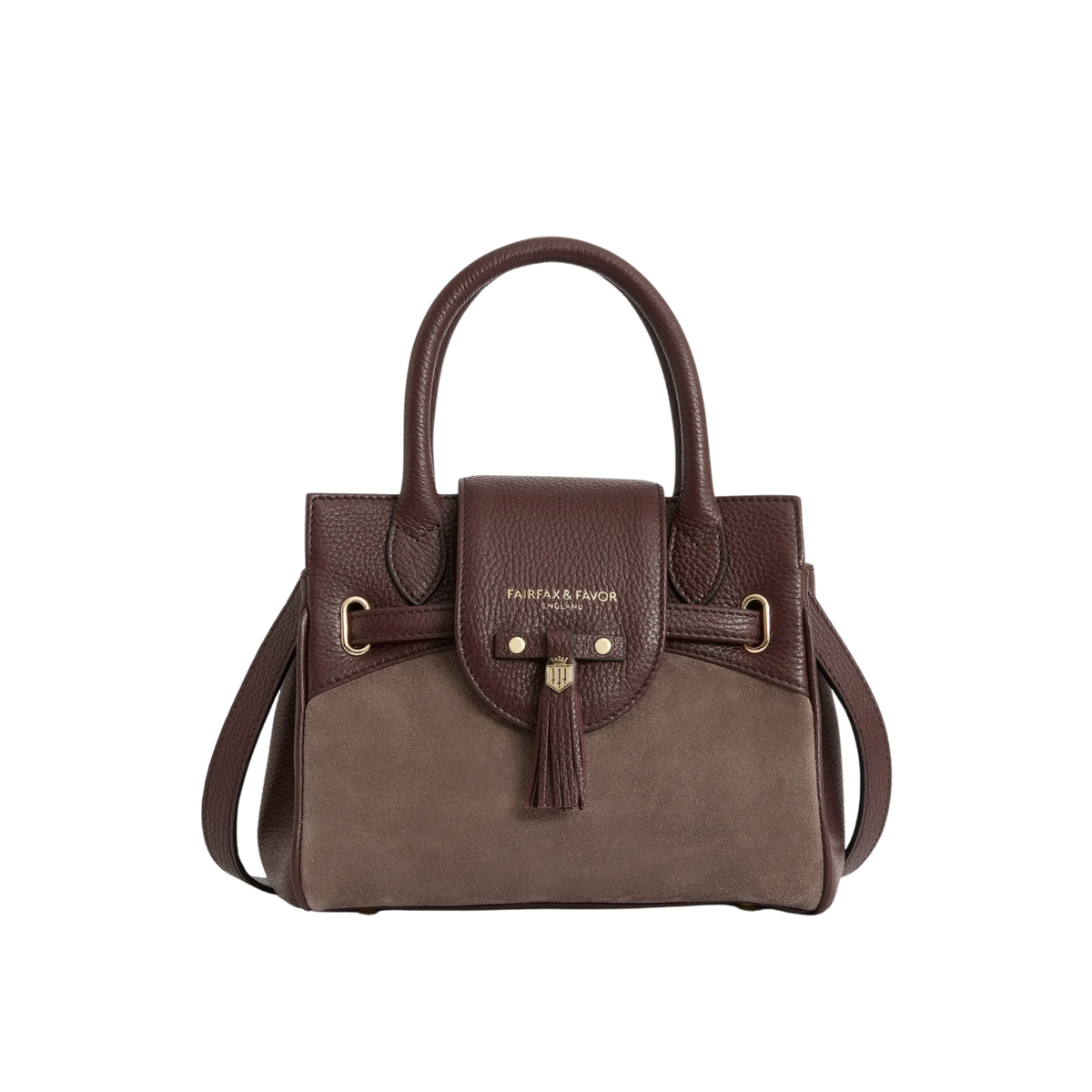 Mini Windsor Handbag Port &amp; Deep Taupe (Stockist Exclusive)