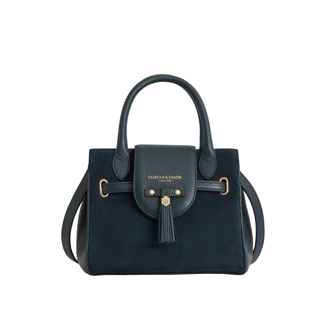 Mini Windsor Handbag Teal Suede