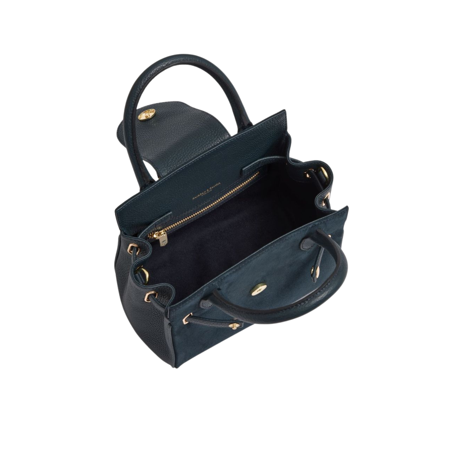 Mini Windsor Handbag Teal Suede