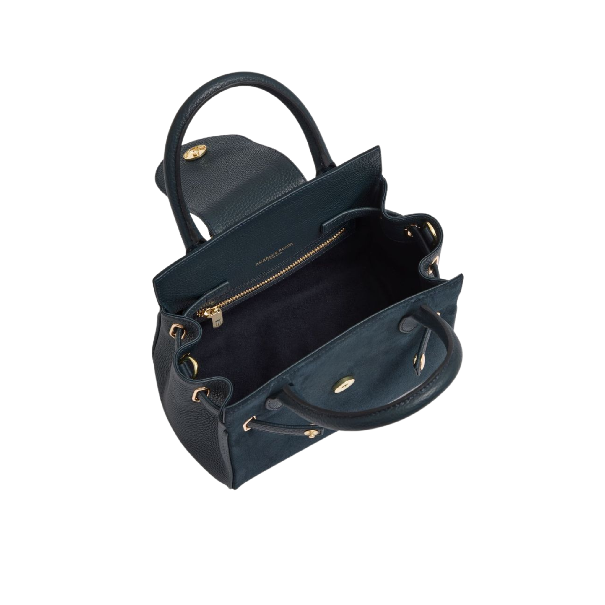 Mini Windsor Handbag Teal Suede