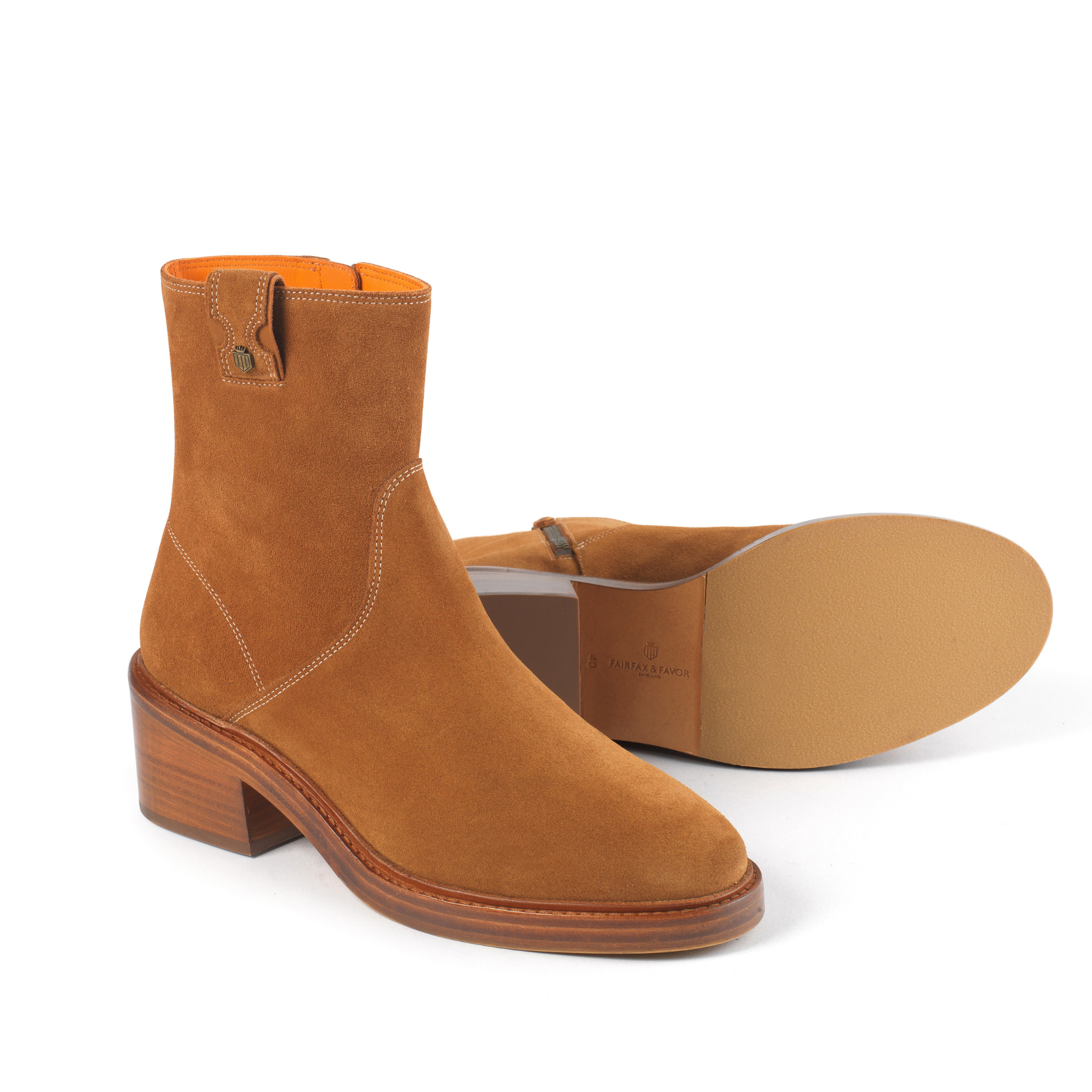 Oulton Ankle Boot Tan Suede
