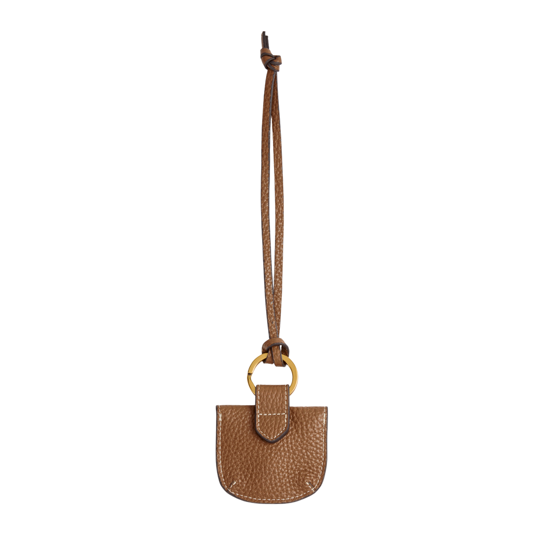 Purse Bag Charm Tan Leather