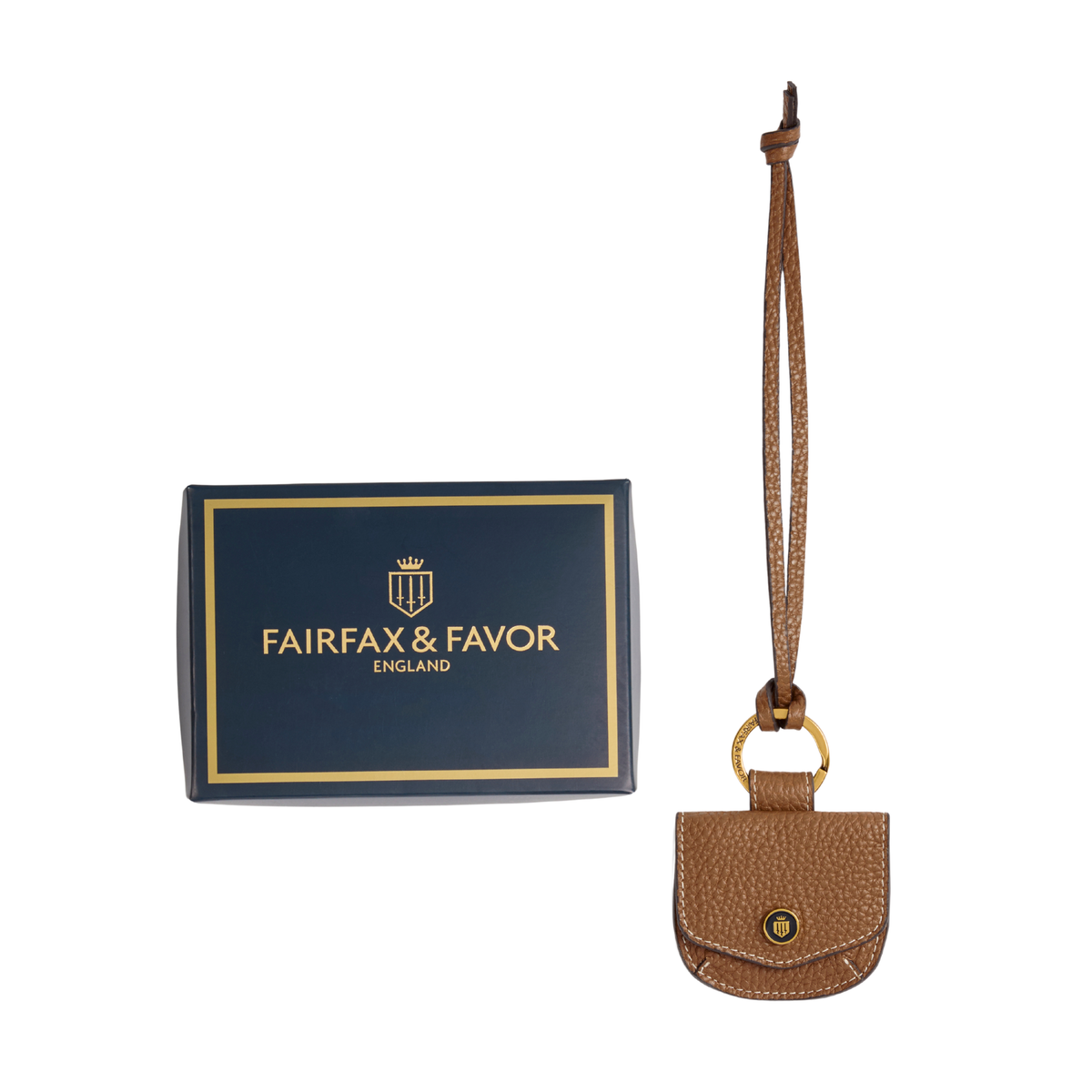 Purse Bag Charm Tan Leather