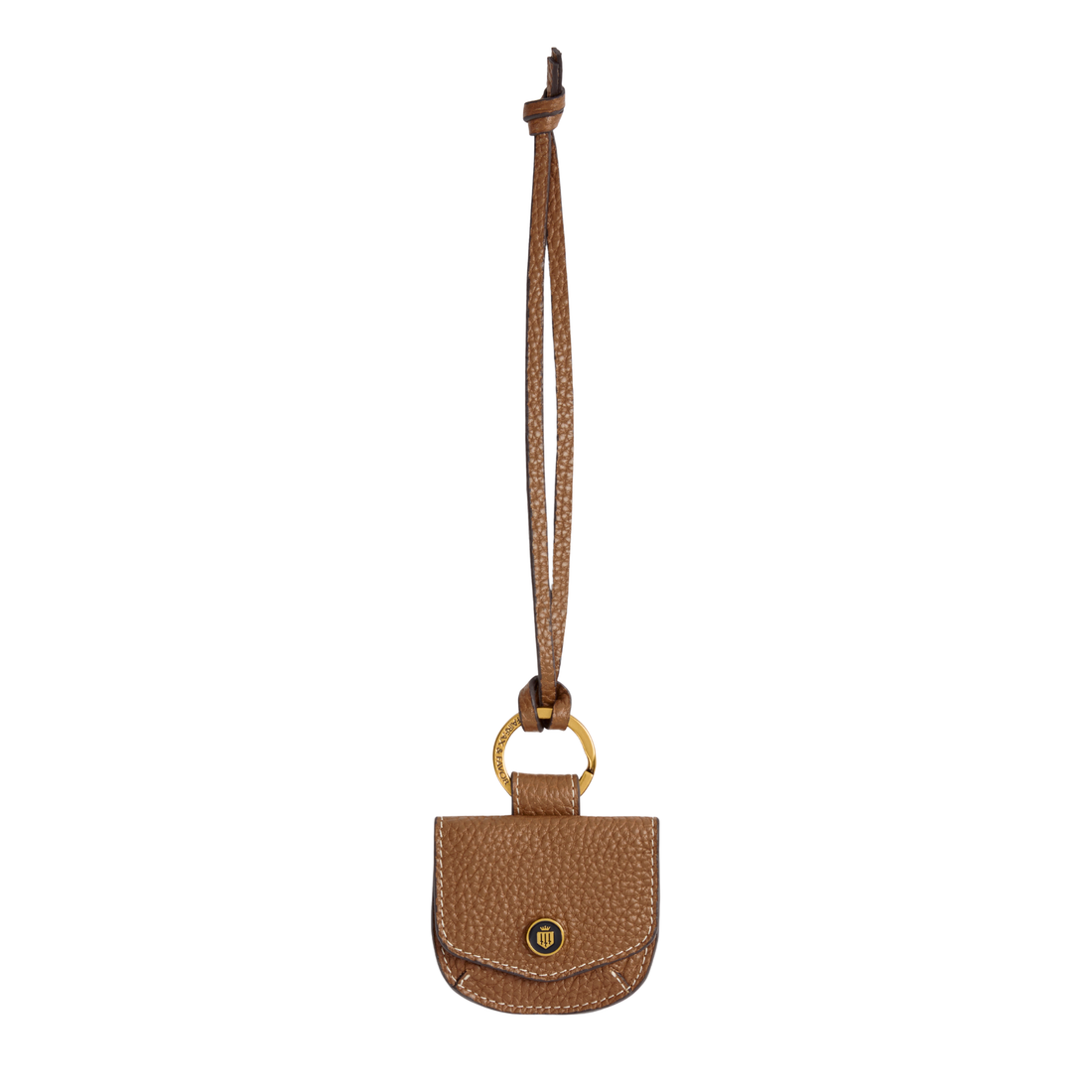 Purse Bag Charm Tan Leather