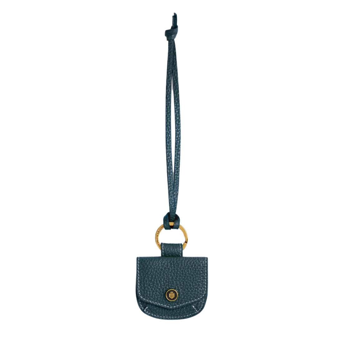 Purse Bag Charm Teal Leather