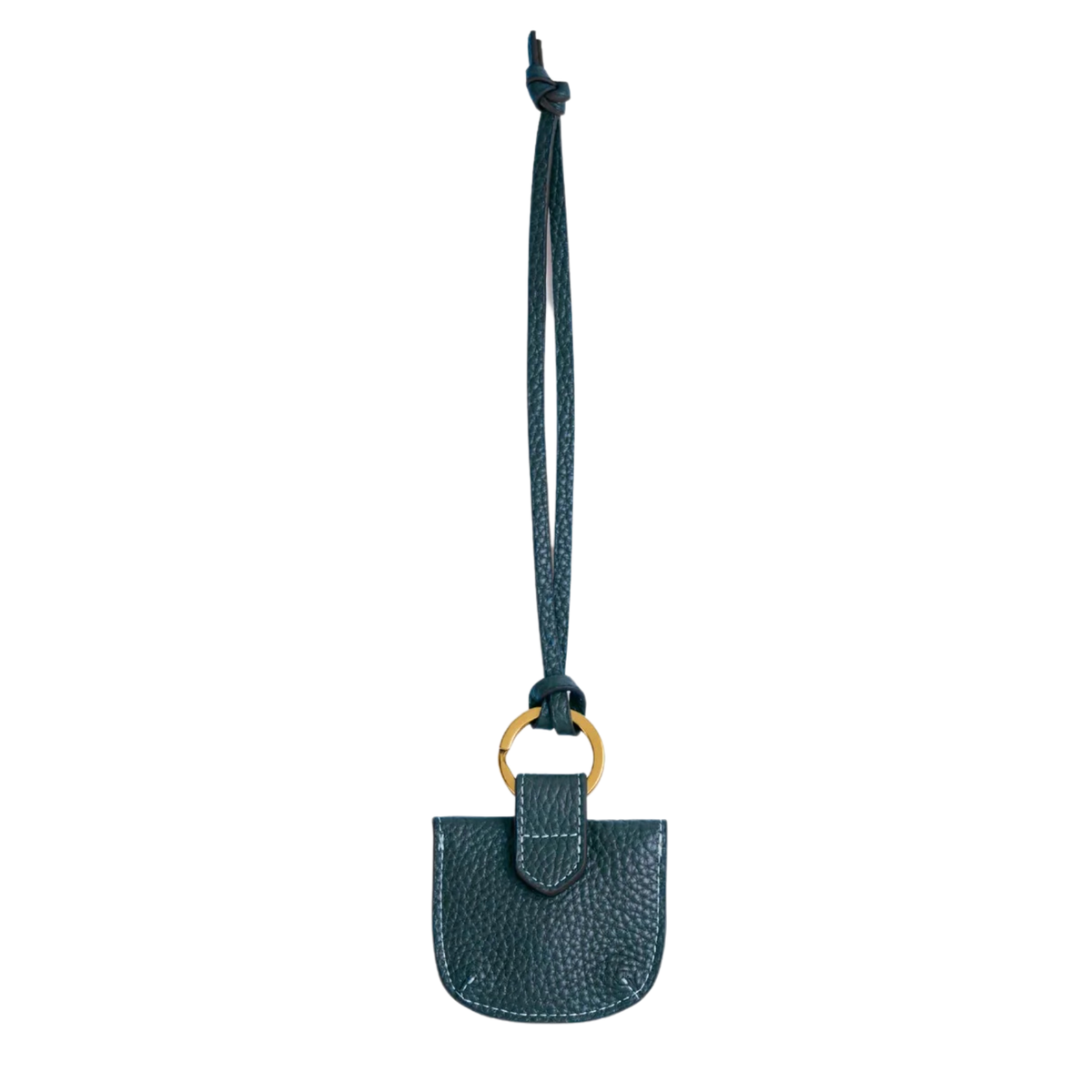 Purse Bag Charm Teal Leather