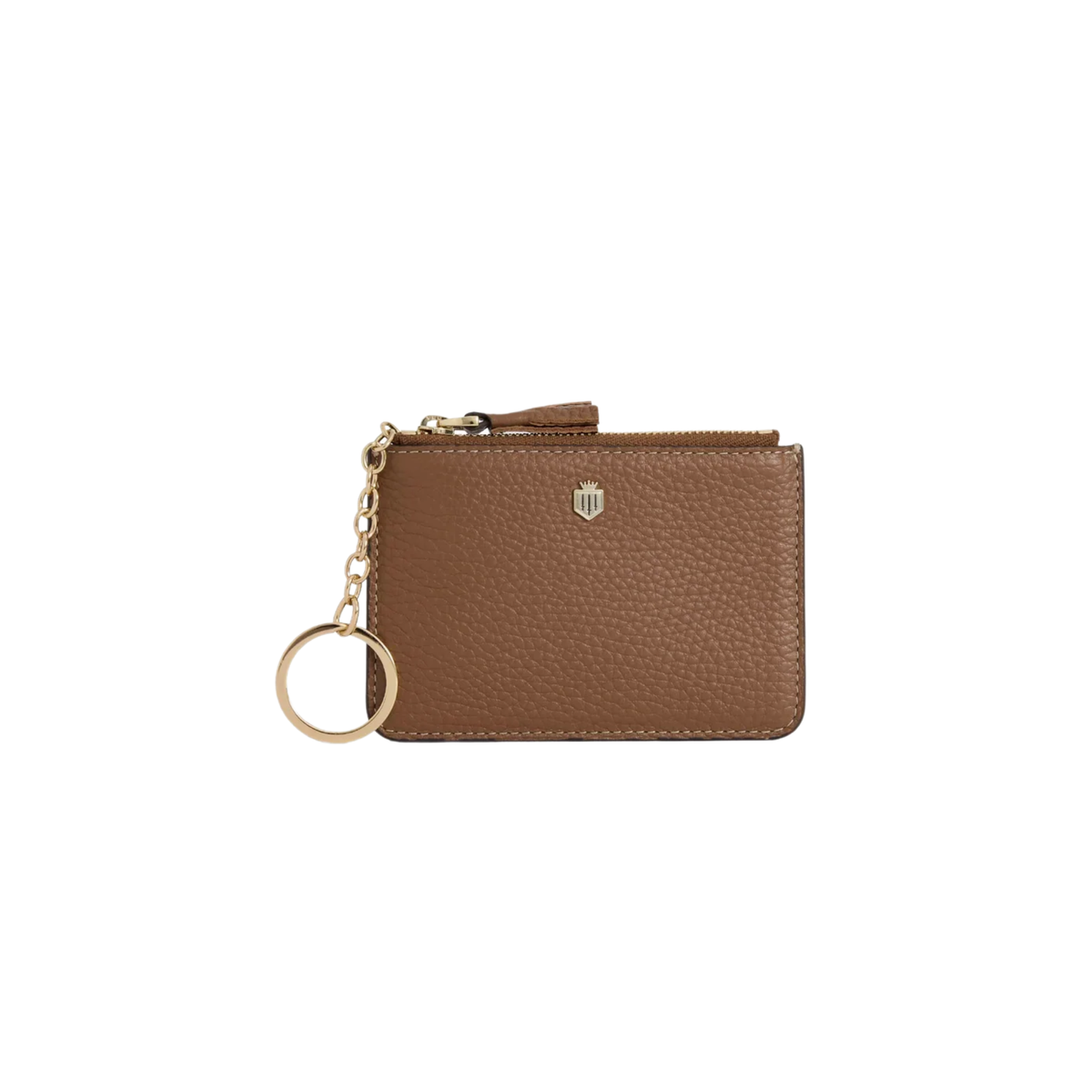 Purse Key Ring Tan Leather
