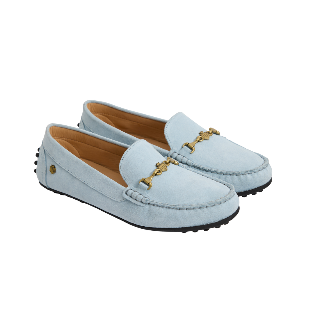 Trinity Driving Shoe Sky Blue Suede