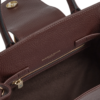 Mini Windsor Handbag Port &amp; Deep Taupe (Stockist Exclusive)