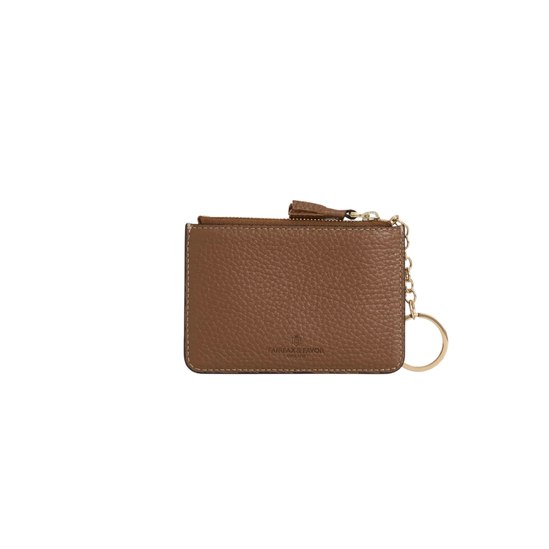 Purse Key Ring Tan Leather
