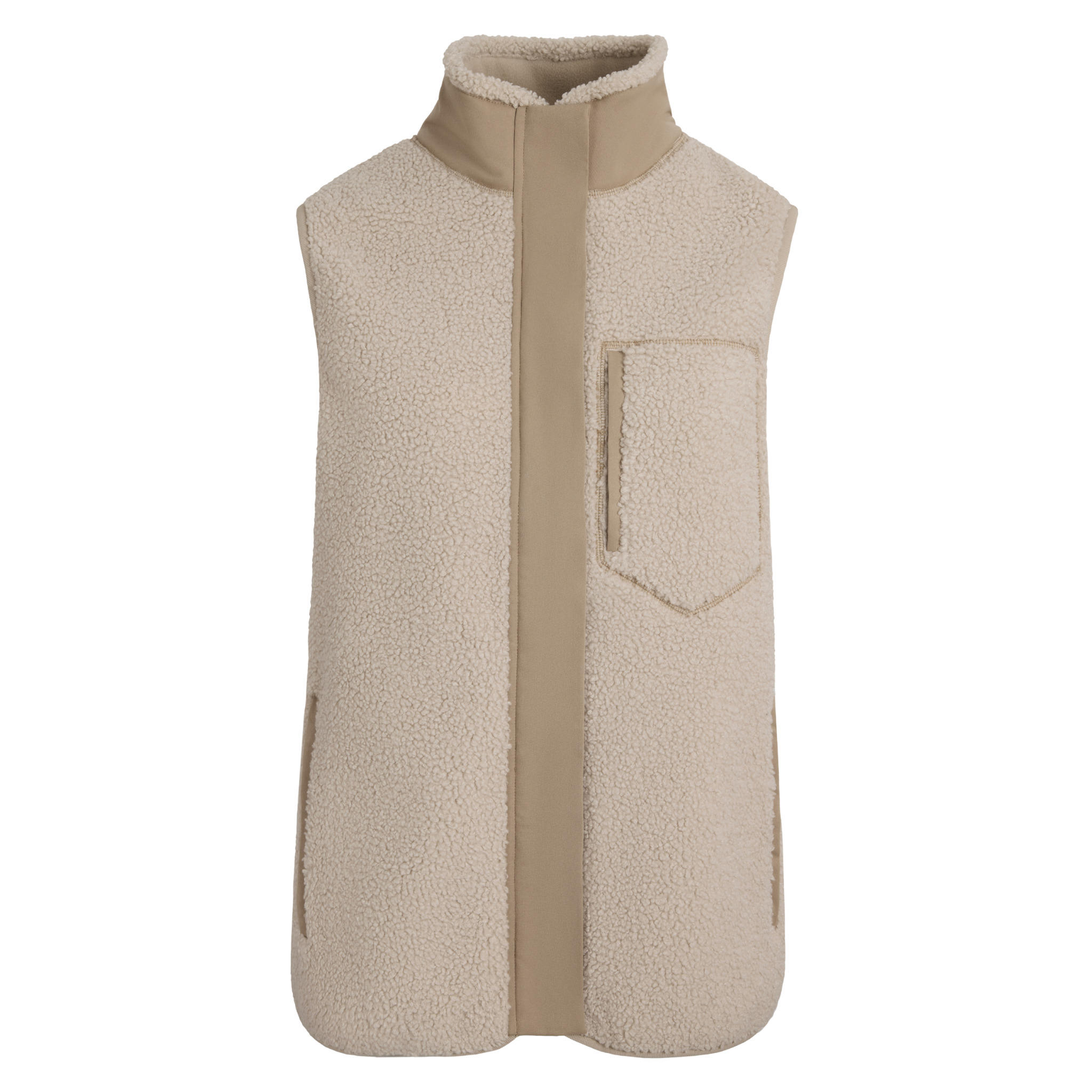 Agnes Fleece Gilet Ecru