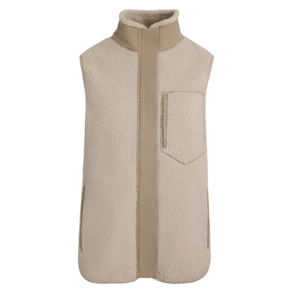 Agnes Fleece Gilet Ecru