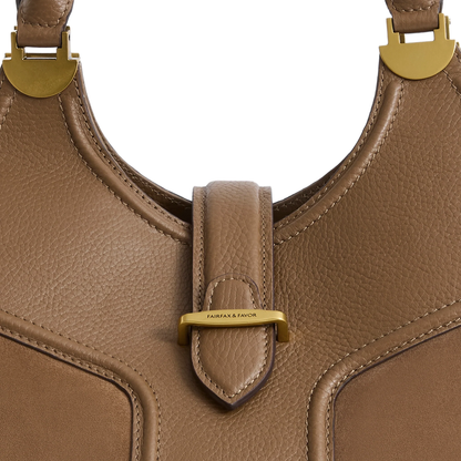 Aviemore Shoulder Bag Tan Suede