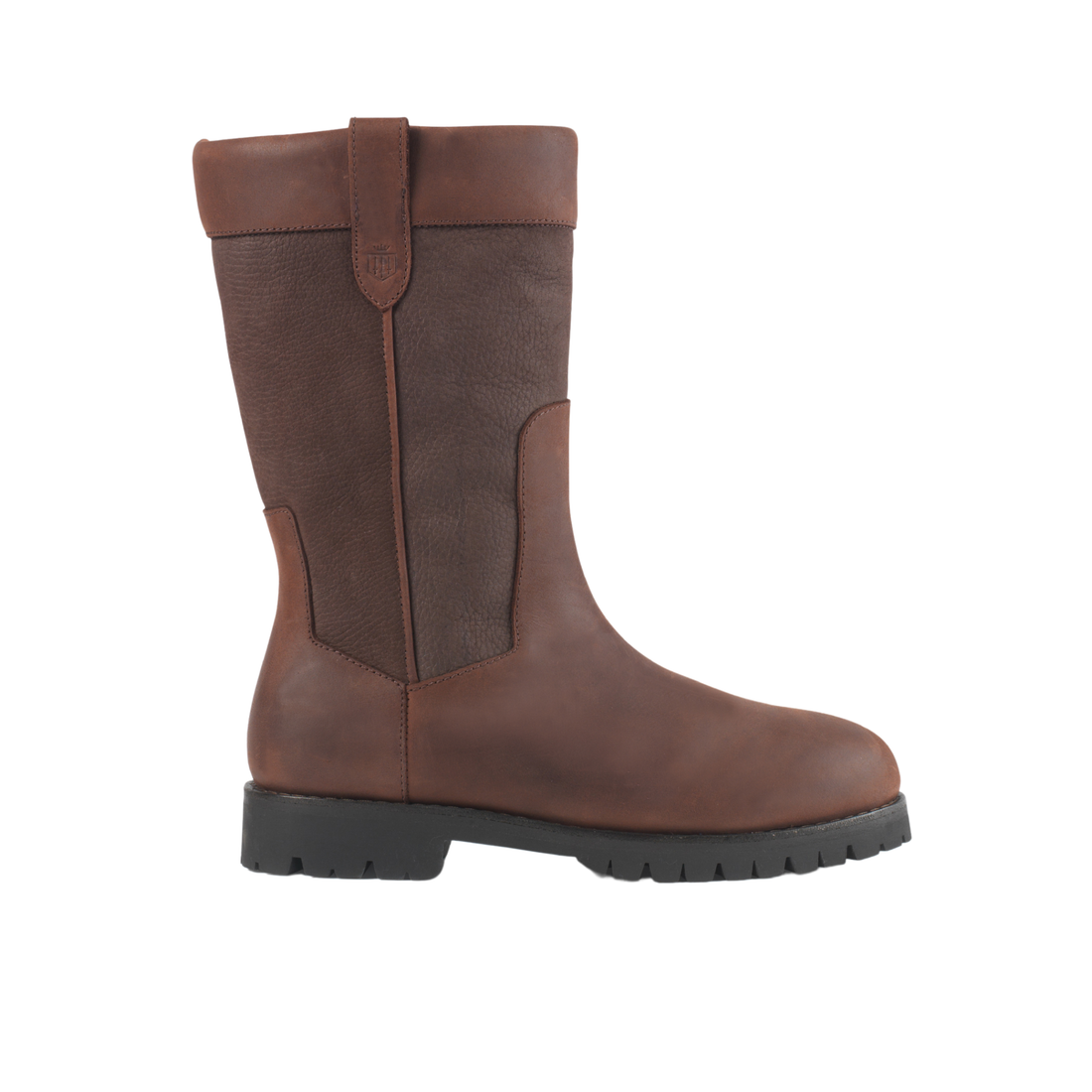 Burghley Mid Calf Boot Mahogany Leather