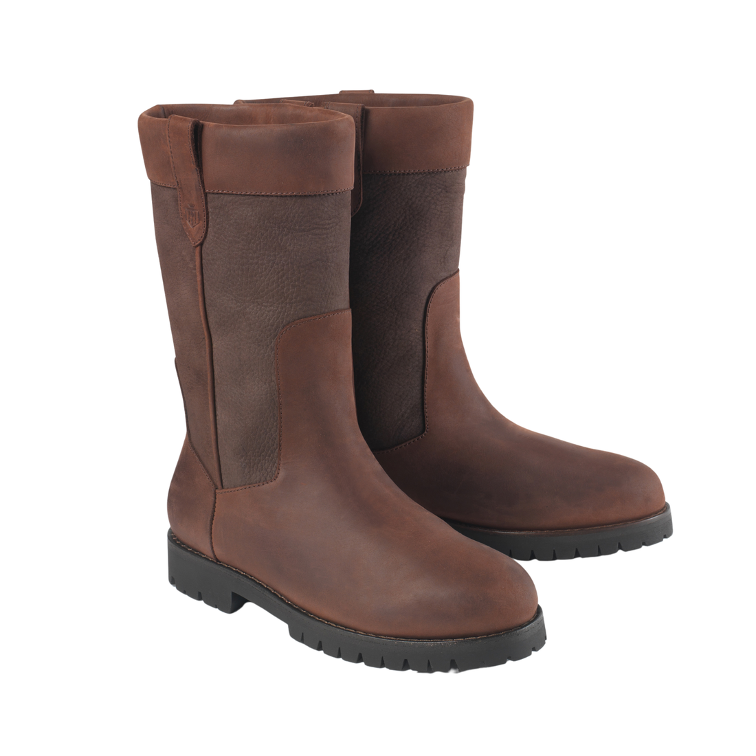 Burghley Mid Calf Boot Mahogany Leather