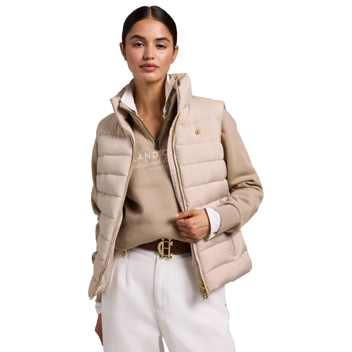 Ferncroft Padded Gilet Putty