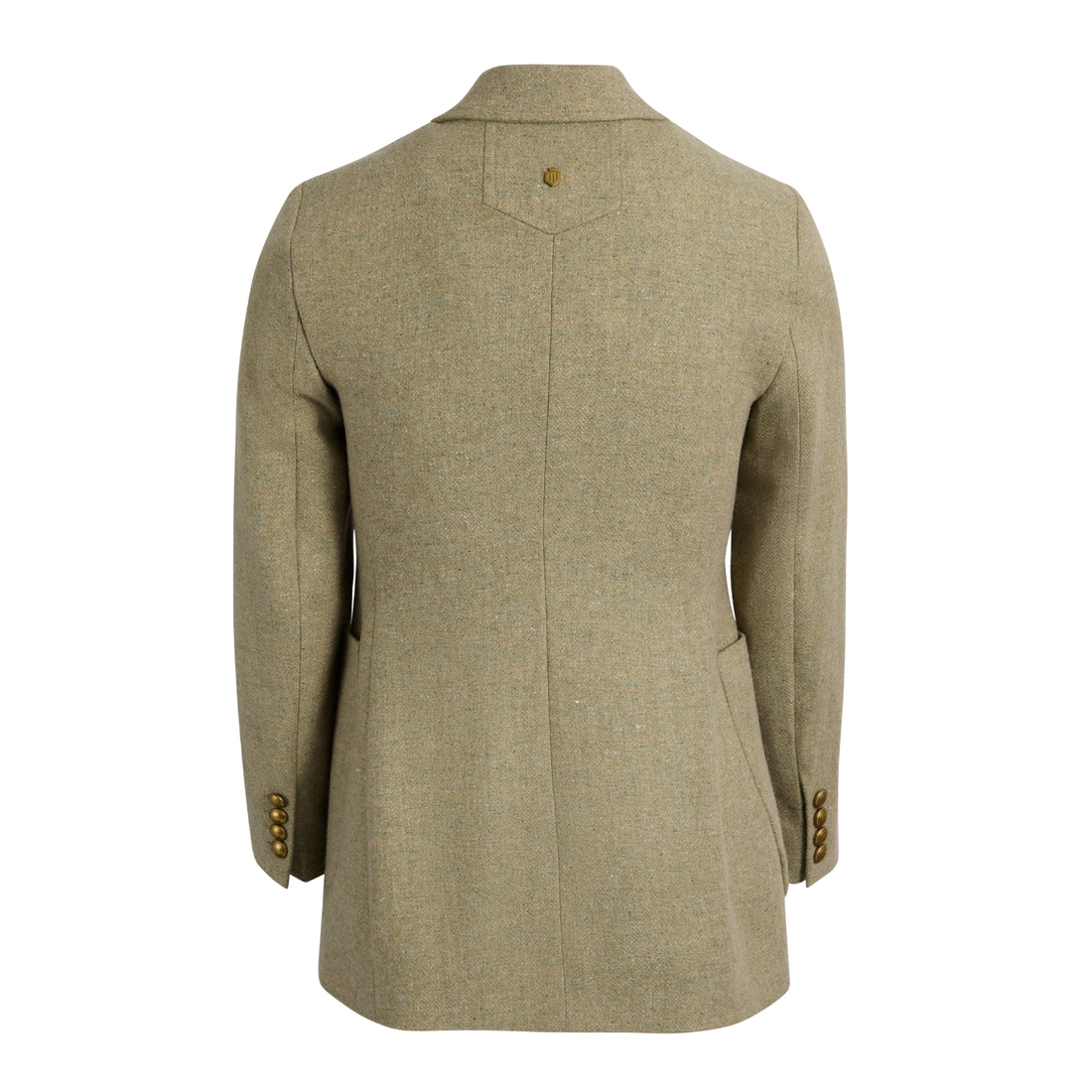 Fern Single Breasted Herringbone Blazer Meadow Green
