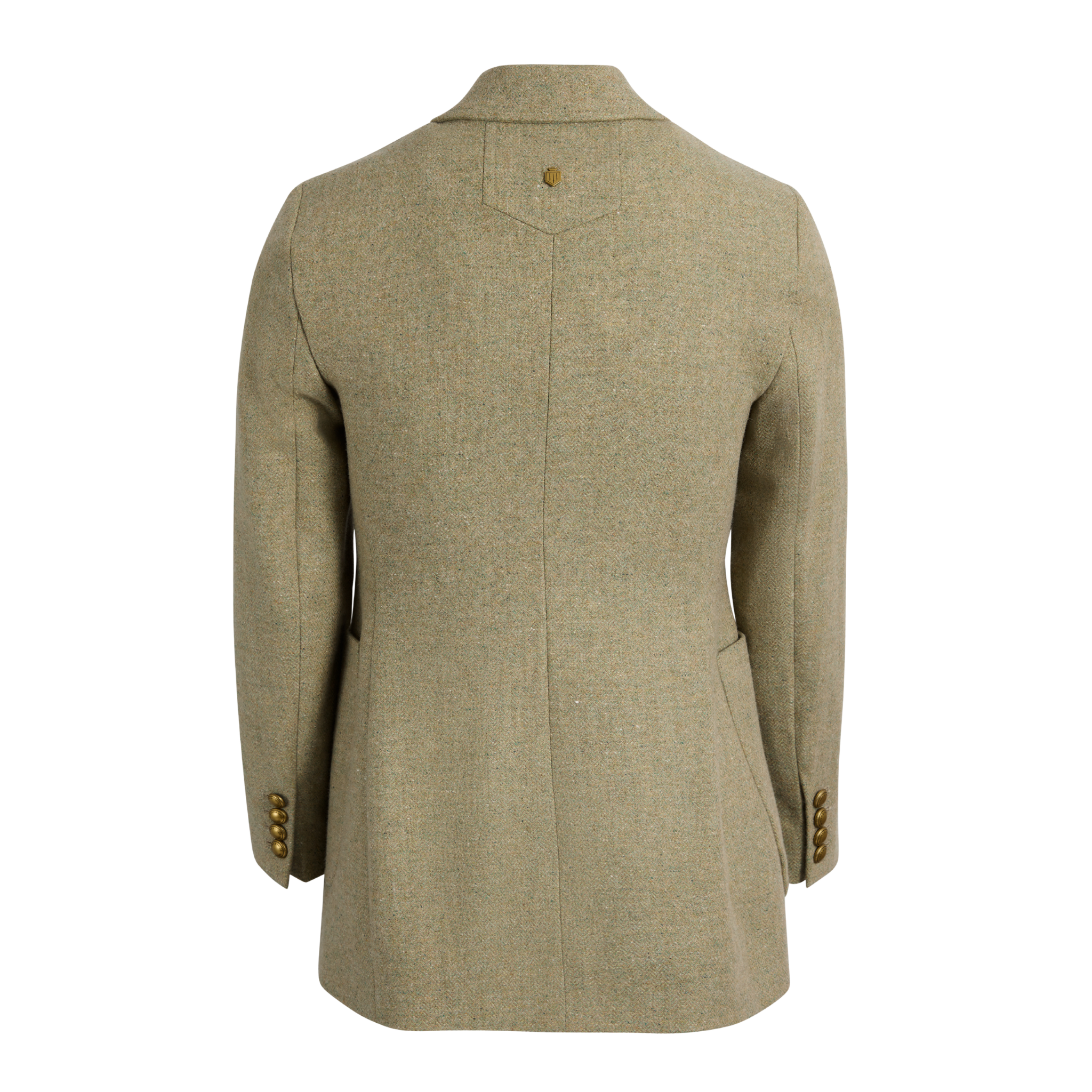 Fern Single Breasted Herringbone Blazer Meadow Green