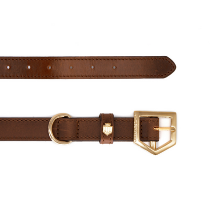 Fitzroy Dog Collar Tan Leather