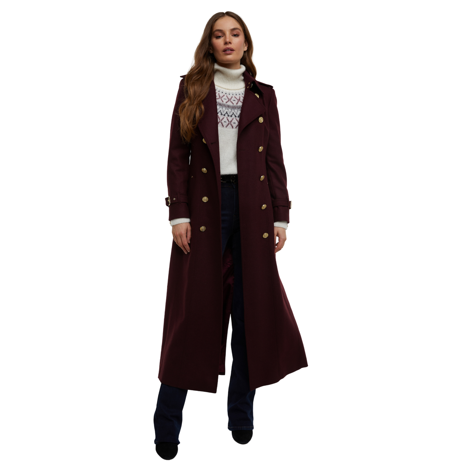 Full Length Marlborough Trench Coat Mulberry