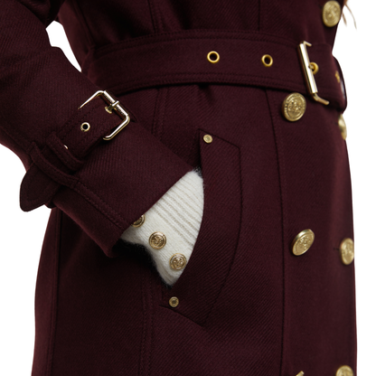 Full Length Marlborough Trench Coat Mulberry