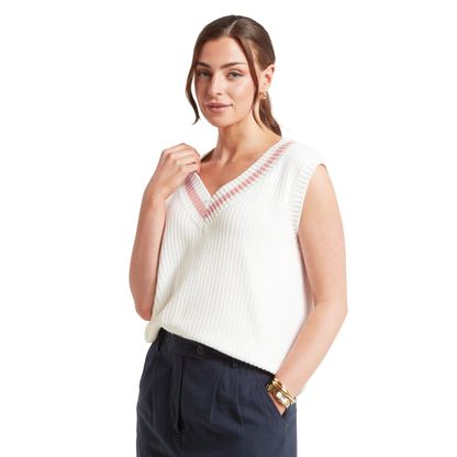 Hambledon Vest Soft White/Blush