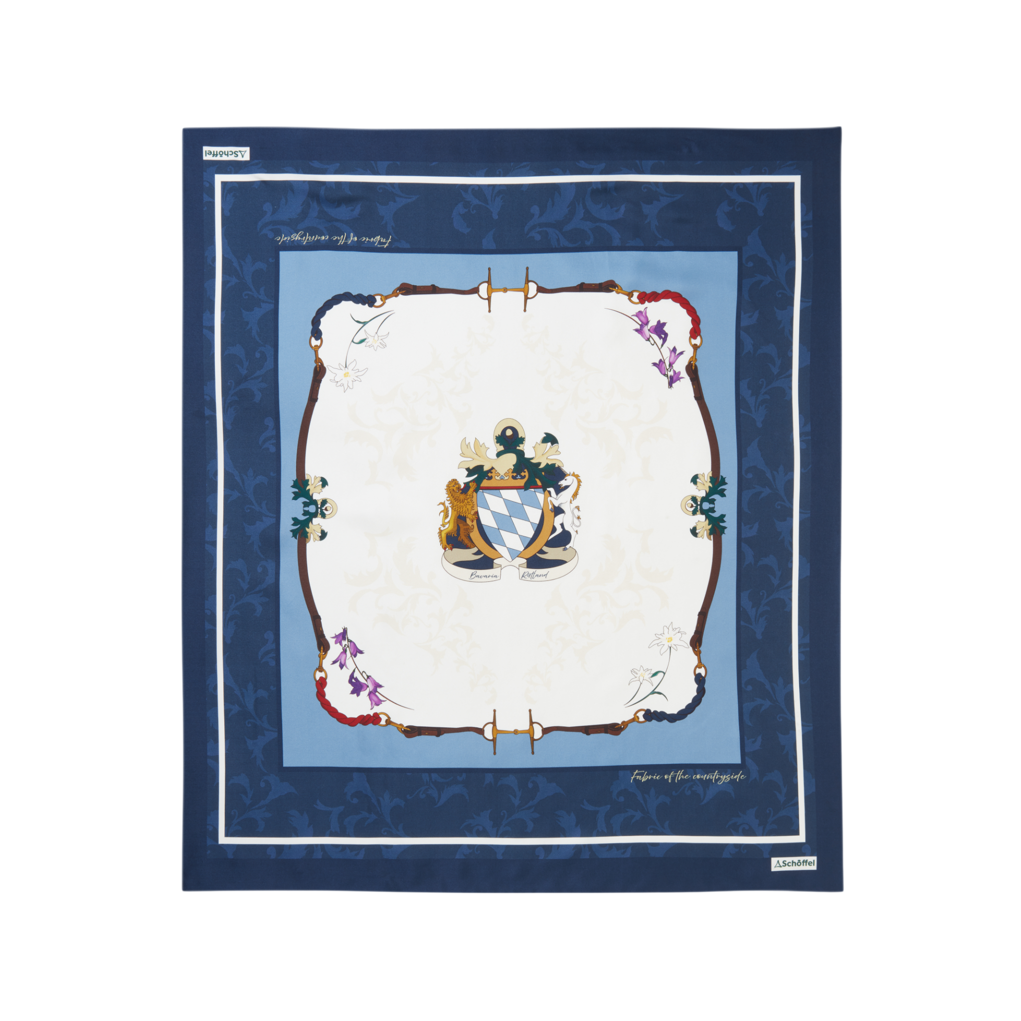 Hathersage Silk Scarf Crest Print