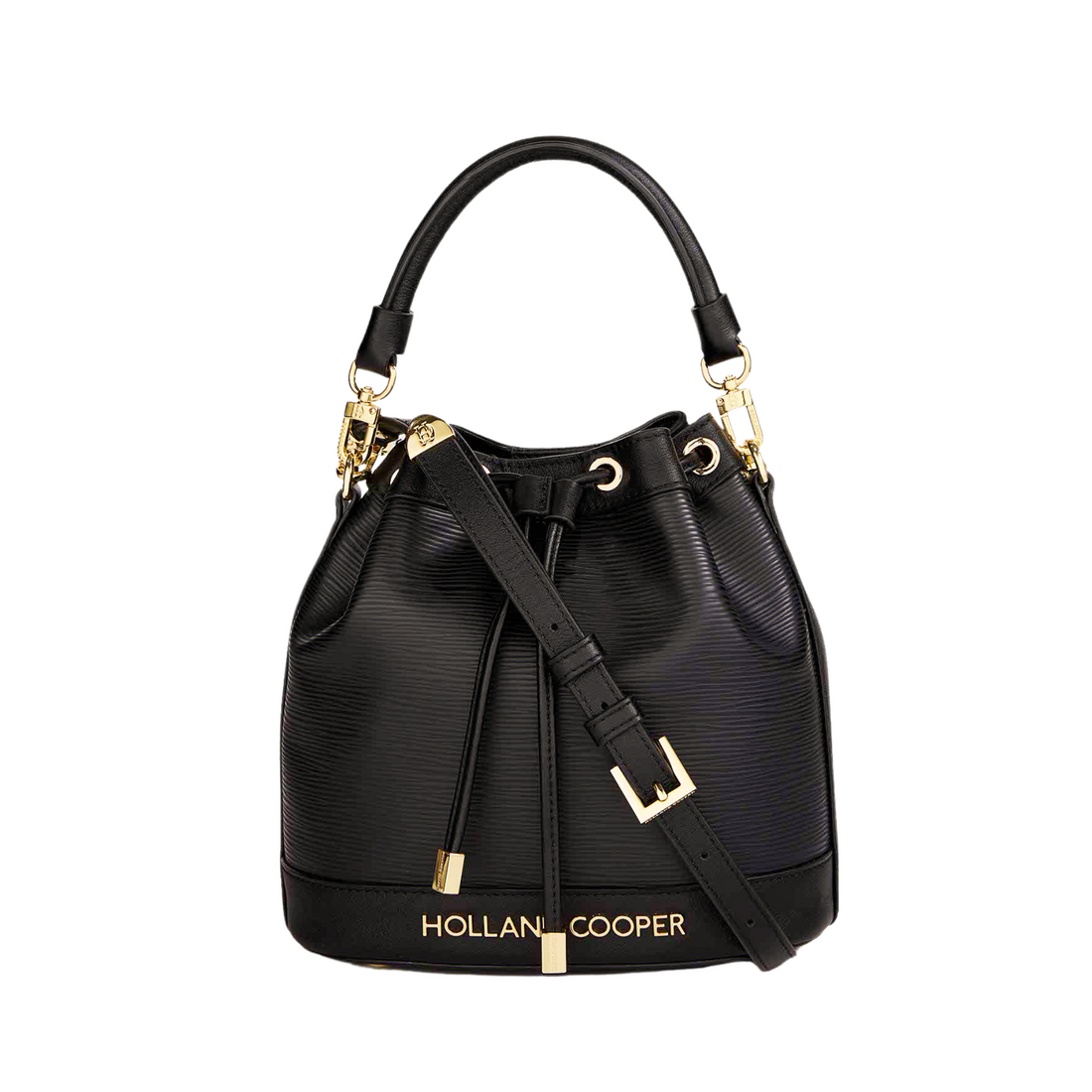 Abbot Bucket Bag Textured Black
