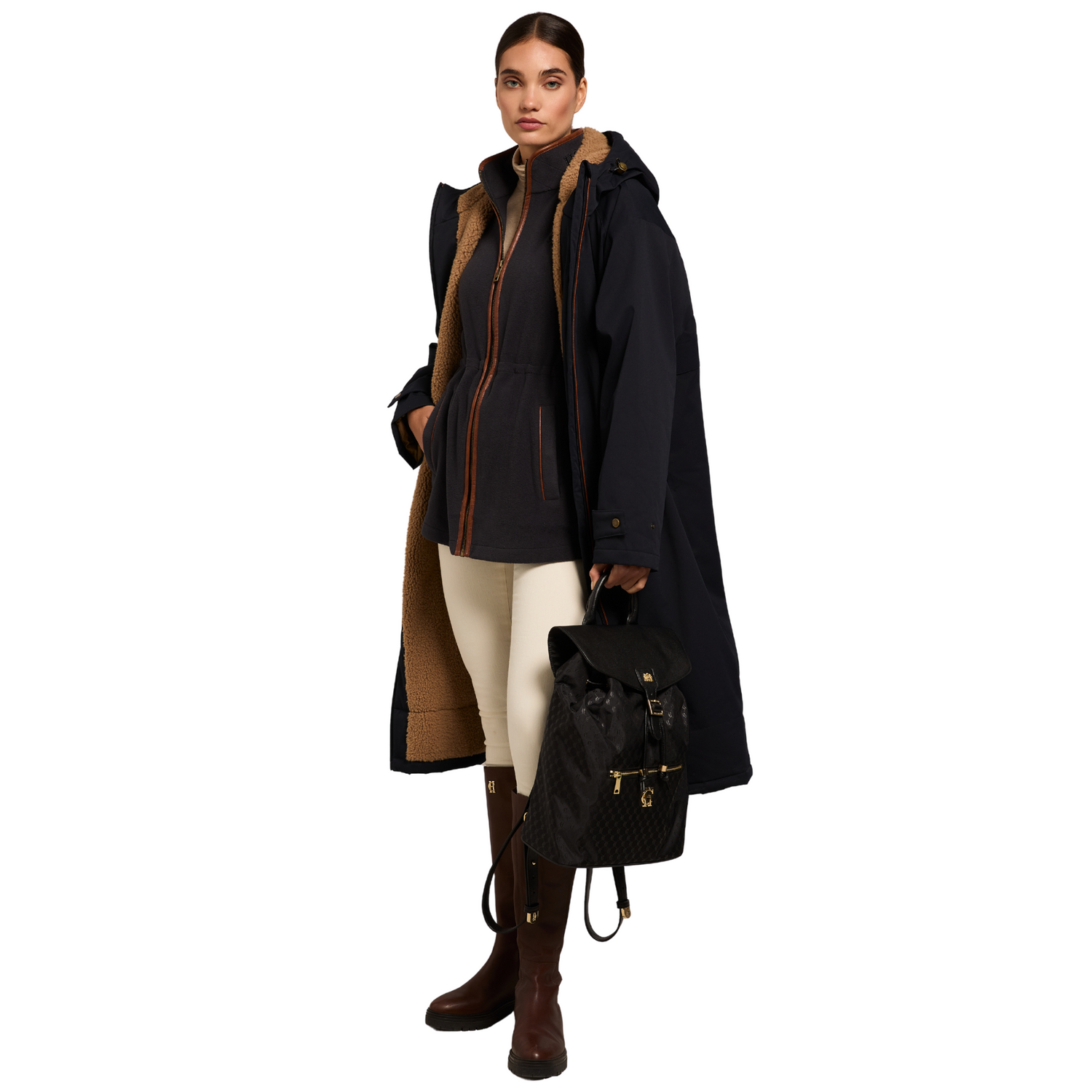 Country Longline Fleece Ink Navy