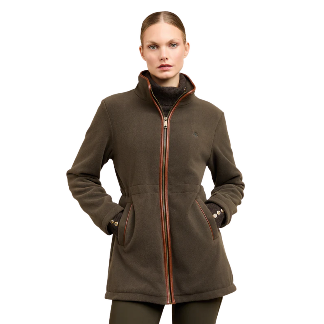Country Longline Fleece Khaki