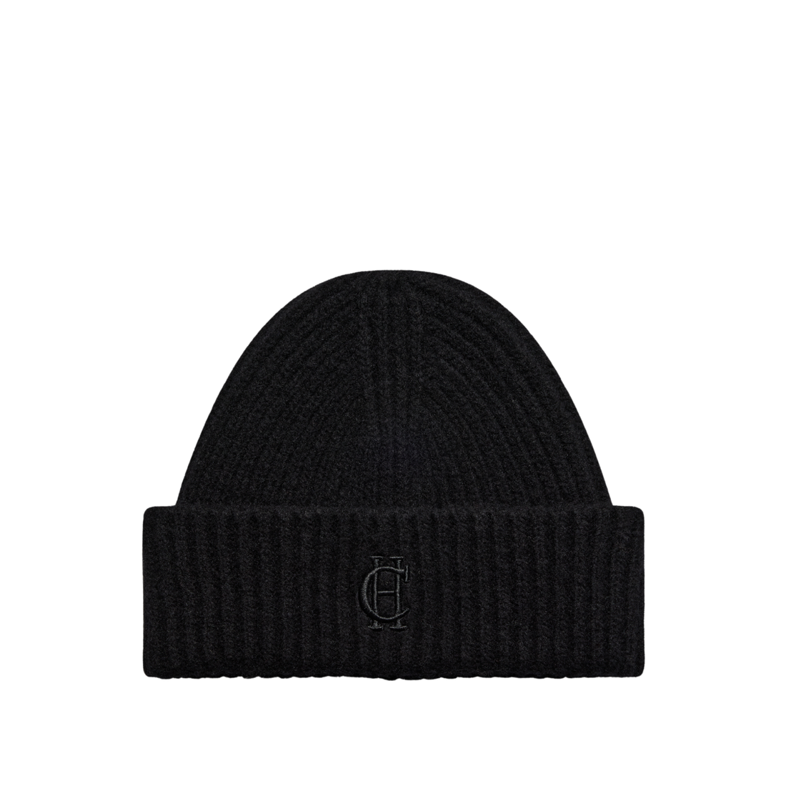 Classic Embroidered Beanie Black